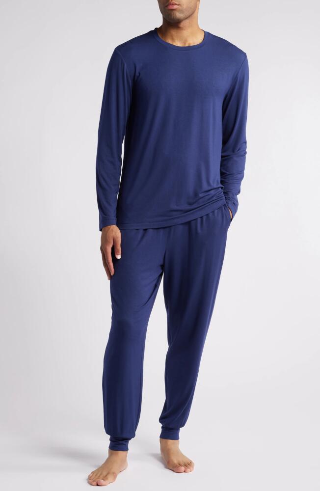 Nordstrom Moonlight Modal Blend Pajamas in Navy Peacoat Cover