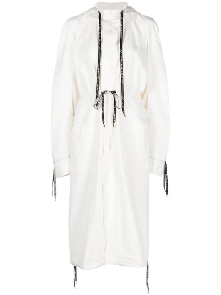 Henrik Vibskov Delivery hooded maxi coat - White Cover