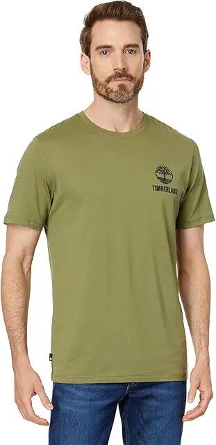 Timberland Short Sleeve Back Logo Graphic Tee (Sphagnum) Men's T Shirt Cover