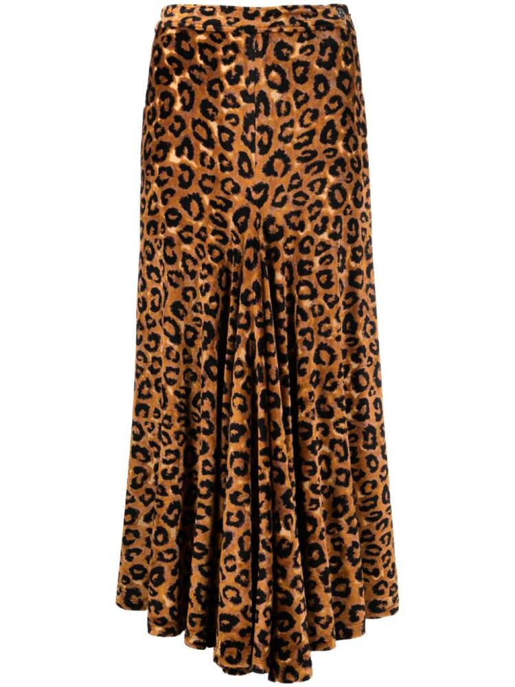 Rabanne leopard-print midi skirt - Brown Cover