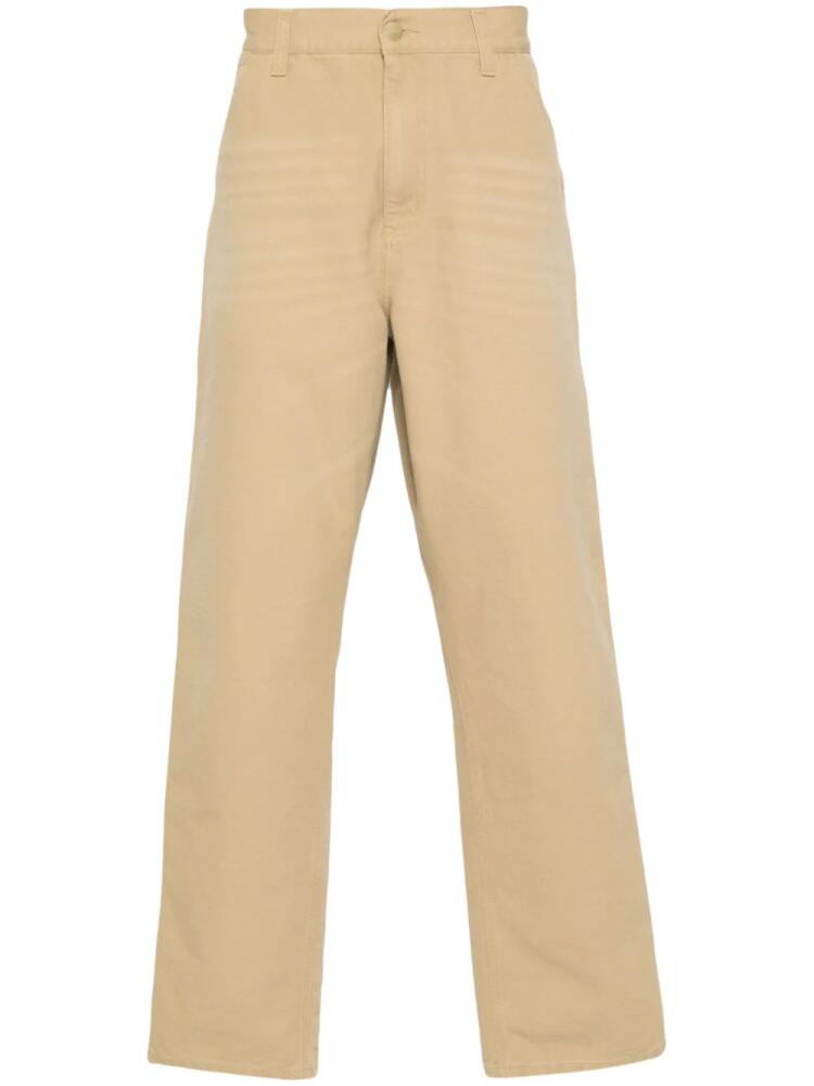 Carhartt WIP Single Knee mid-rise straight-leg trousers - Yellow Cover