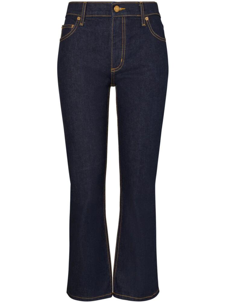 Tory Burch cropped flared jeans - Blue Cover