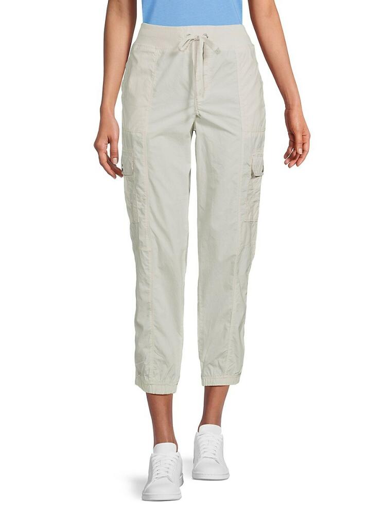 DKNY Sport Women's Cargo Cropped Joggers - Sand Cover