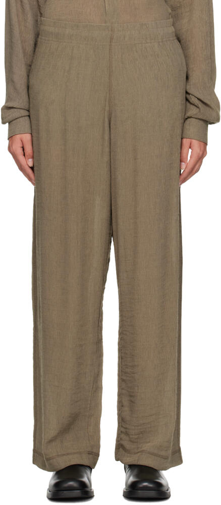 OUR LEGACY Taupe Reduced Trousers Cover