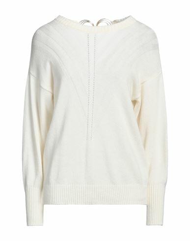 Simona Corsellini Woman Sweater Off white Polyamide, Wool, Viscose, Cashmere Cover