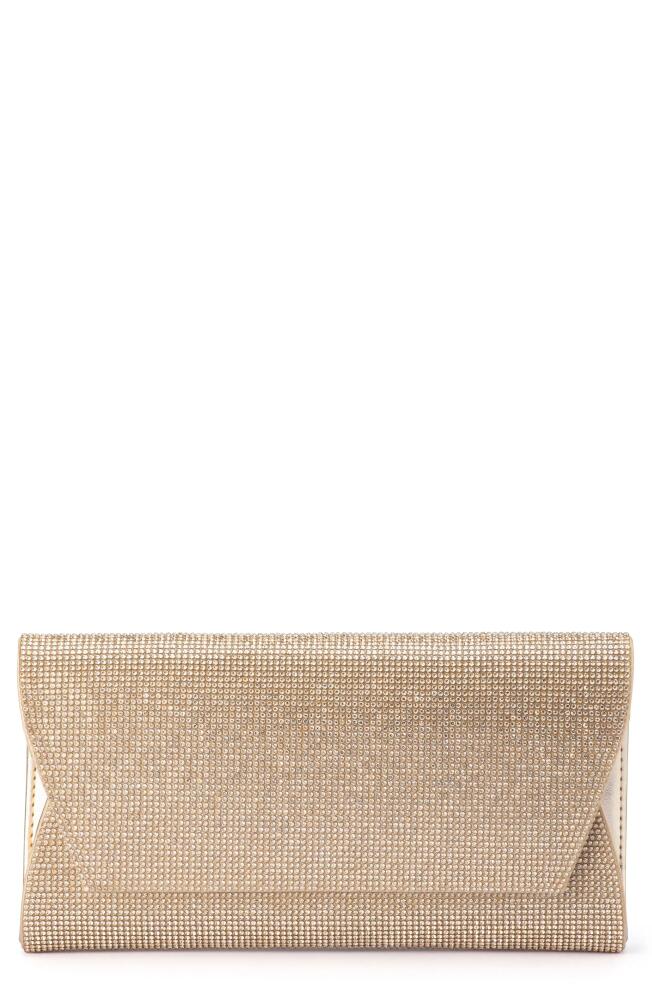 Olga Berg Stacey Crystal Clutch in Gold Cover