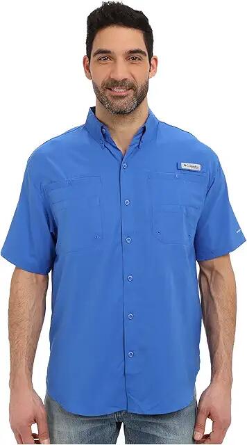 Columbia Tamiami II S/S (Vivid Blue) Men's Short Sleeve Button Up Cover