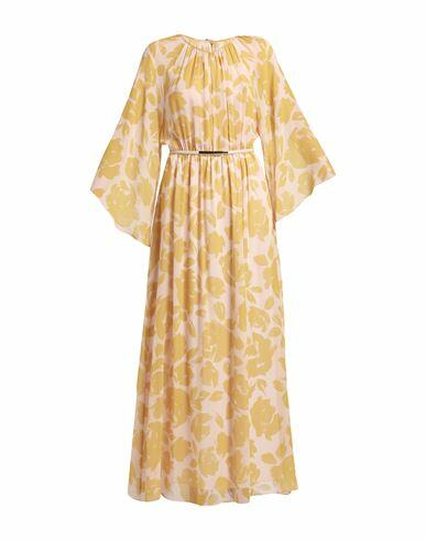 Max Mara Studio Woman Maxi dress Ocher Silk, Polyester Cover