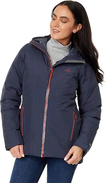 L.L.Bean Waterproof Ultralight Down Jacket (Carbon Navy) Women's Clothing Cover