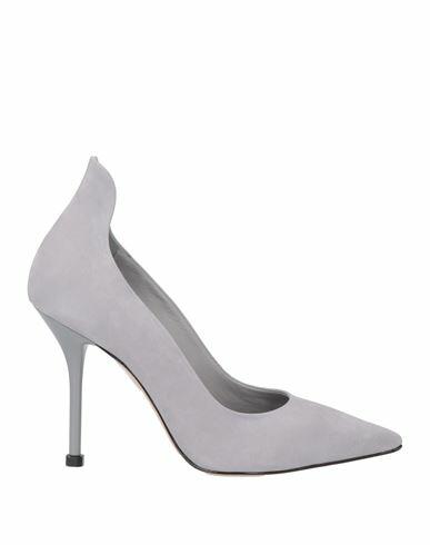 Schutz Woman Pumps Grey Soft Leather Cover