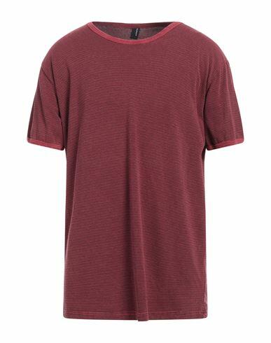 Paura Man T-shirt Brick red Cotton, Elastane Cover