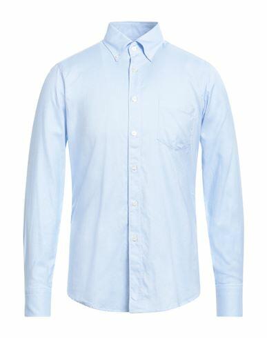 Seventy Sergio Tegon Man Shirt Light blue Size 15 ½ Cotton Cover