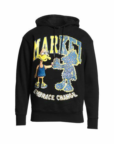 Market Dark And Light Bear Hoodie Man Sweatshirt Black Cotton Cover