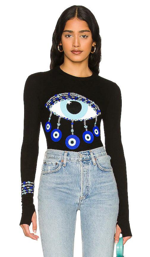 Lauren Moshi Mckinley Evil Eye Long Sleeve in Black Cover