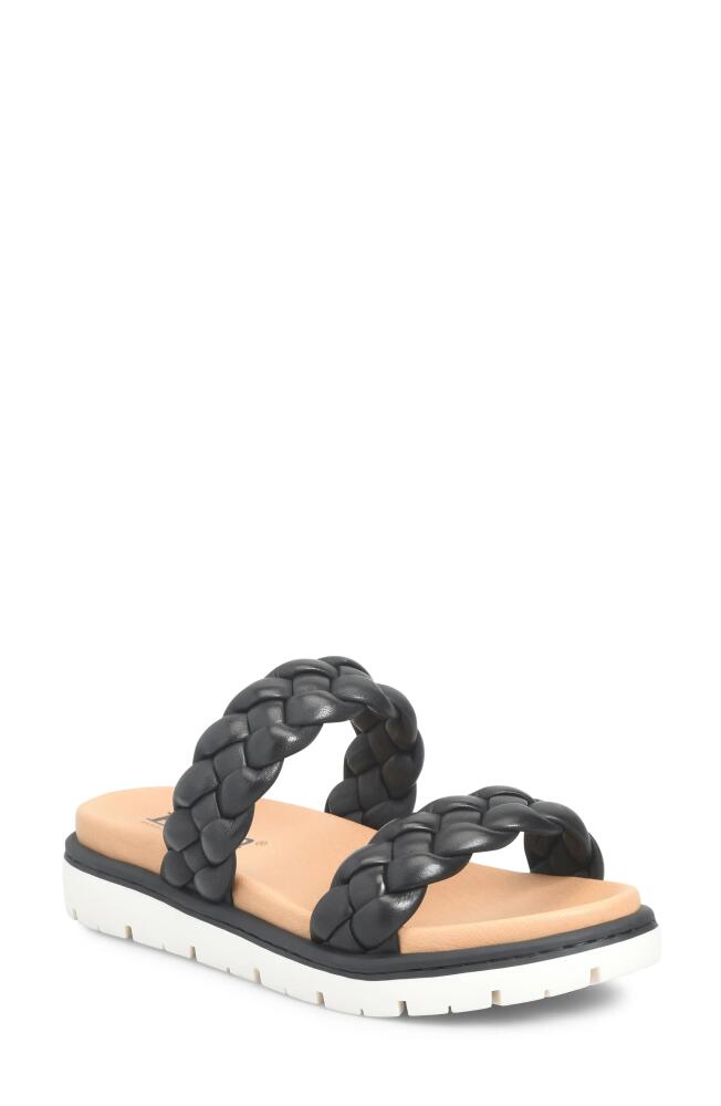 Børn Freesia Braided Slide Sandal in Black Cover