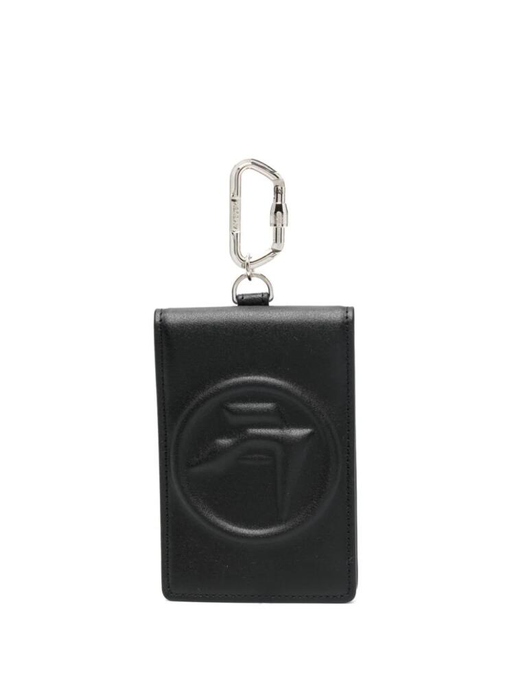 AMBUSH Amblem logo-embossed leather cardholder - Black Cover