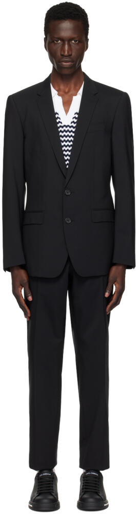 Dolce&Gabbana Black Martini-Fit Suit Cover