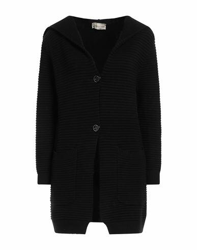 Cashmere Company Woman Cardigan Black Wool, Cashmere, Nylon, Elastane Cover