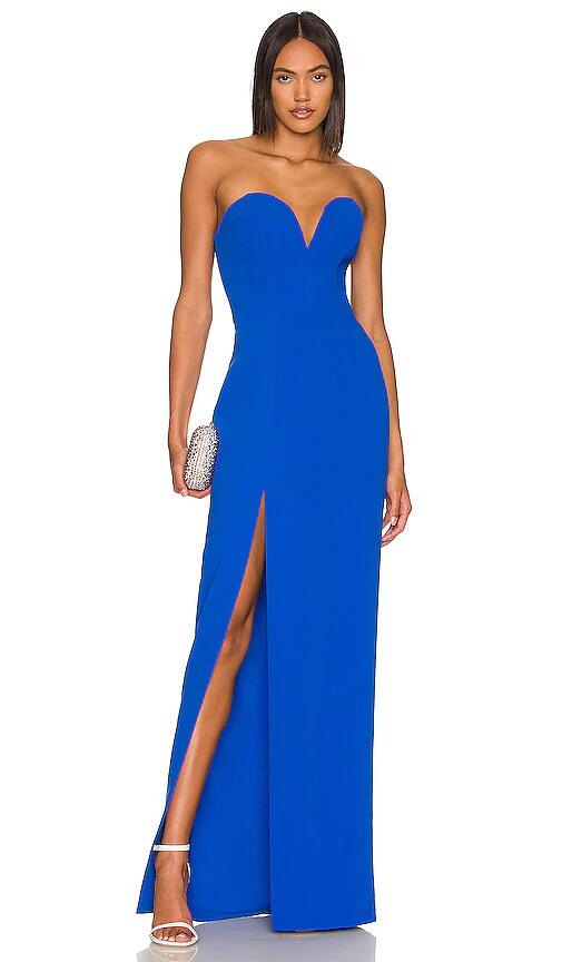 Amanda Uprichard x REVOLVE Cherri Gown in Blue Cover