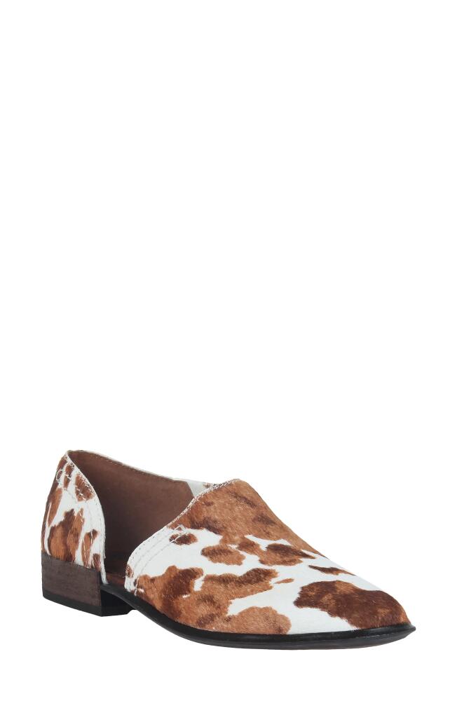 OTBT Coyote Half d'Orsay Shoe in Calf Print Calf Hair Cover