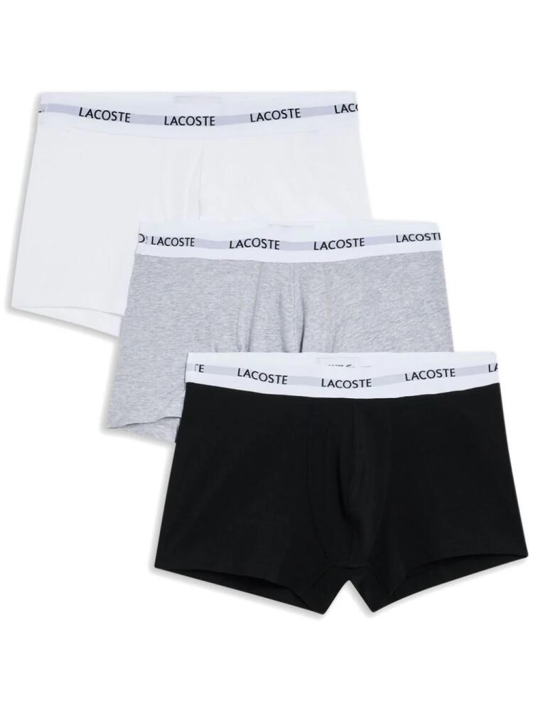 Lacoste logo boxers (set of three) - Black Cover