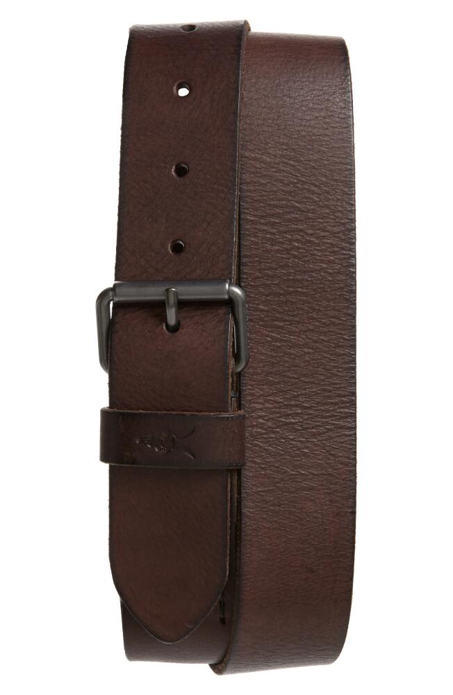 AllSaints Leather Belt in Bitter Brown Cover