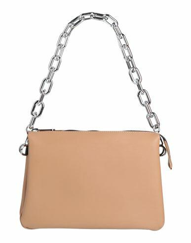 Gum Design Woman Handbag Light brown Recycled PVC Cover