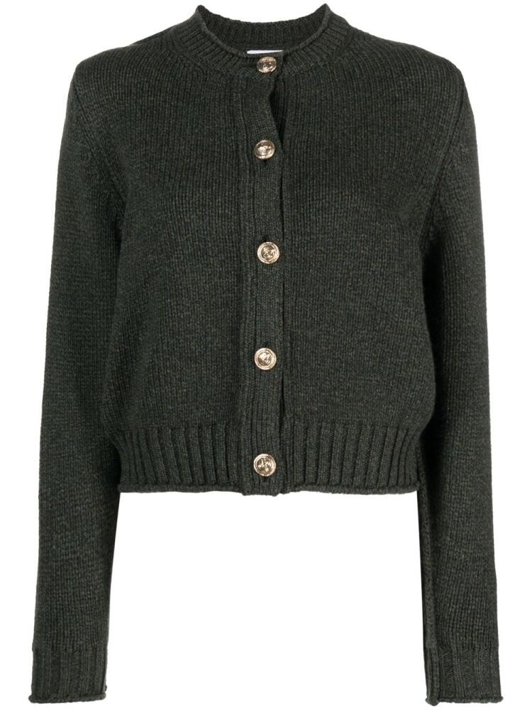 Barrie button-up cashmere cardigan - Green Cover