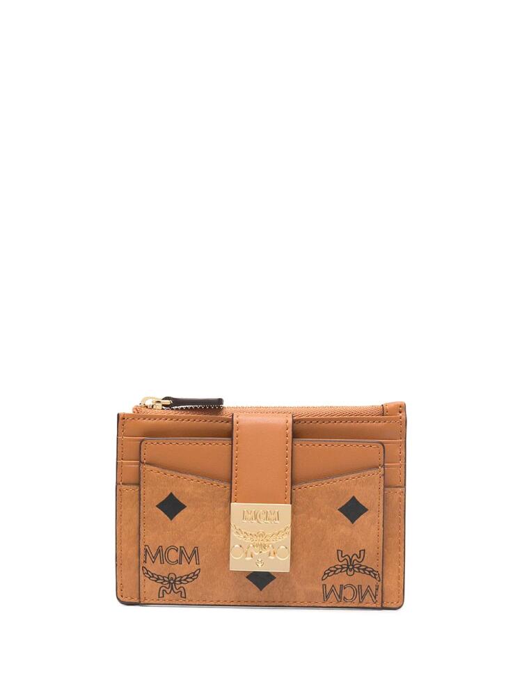 MCM monogram-print leather wallet - Brown Cover