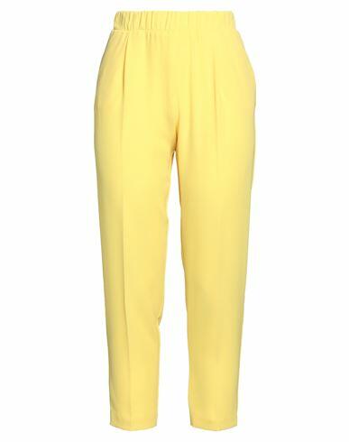 Silvian Heach Woman Pants Yellow Polyester, Elastane Cover