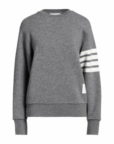 Thom Browne Woman Sweater Grey Cashmere, Cotton, Polyamide, Elastane Cover