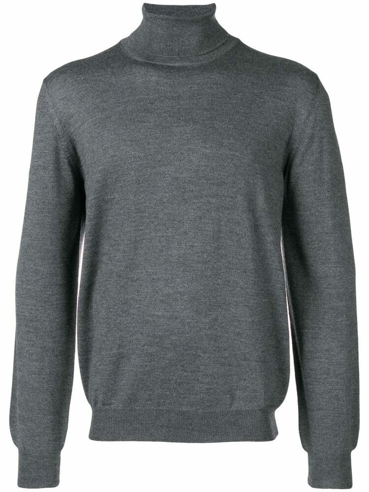 Barba turtleneck sweater - Grey Cover