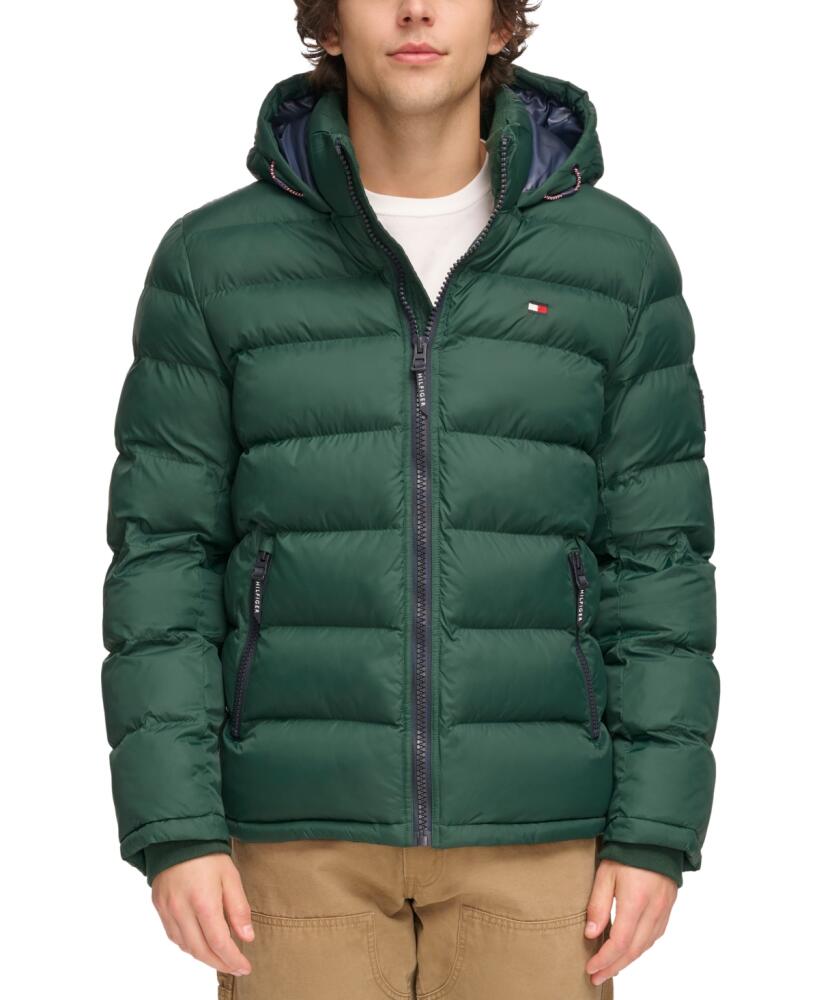 Tommy Hilfiger Men's Quilted Puffer Jacket, Created for Macy's - Olive Cover