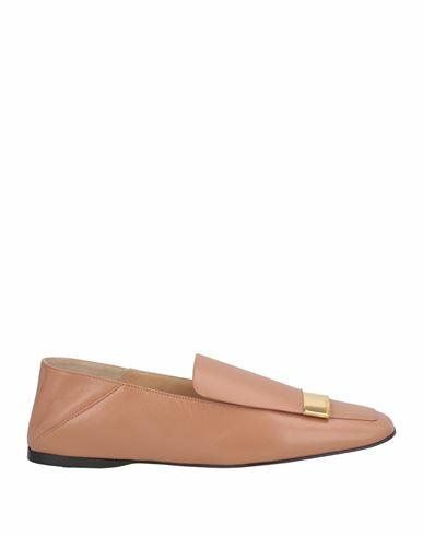 Sergio Rossi Woman Loafers Light brown Leather Cover