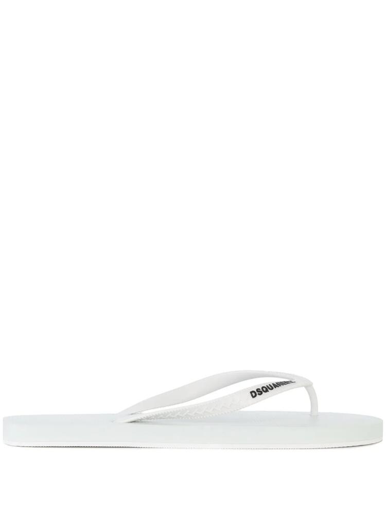 DSQUARED2 branded flip-flops - White Cover