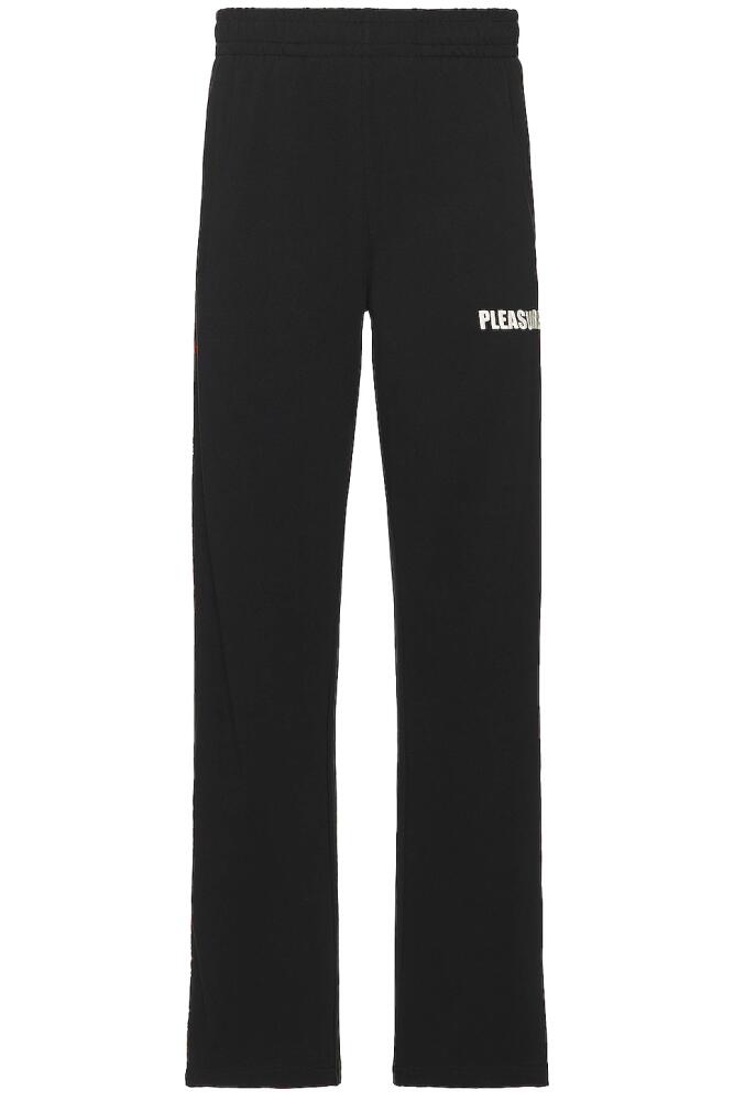 Pleasures Tape Track Pants in Black Cover