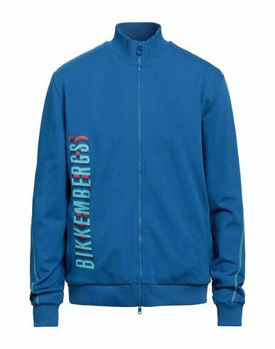 Bikkembergs Man Sweatshirt Azure Cotton, Elastane Cover