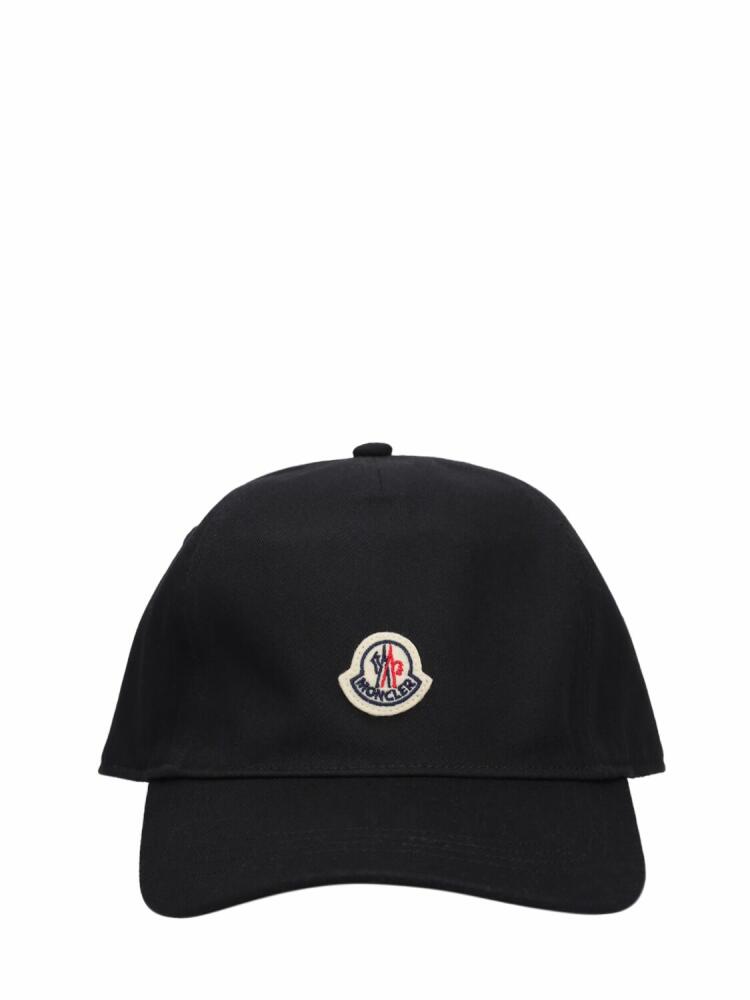 MONCLER Logo Cotton Baseball Cap Cover