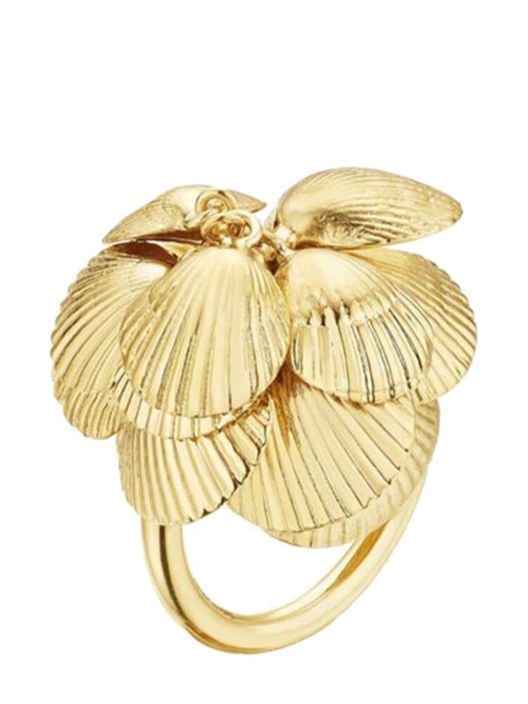 Cadar 18kt yellow gold Shell cocktail ring Cover