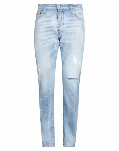 Dsquared2 Man Jeans Blue Cotton, Elastane Cover