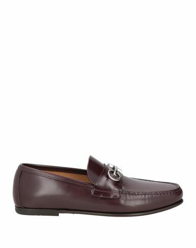 Ferragamo Man Loafers Burgundy Calfskin Cover