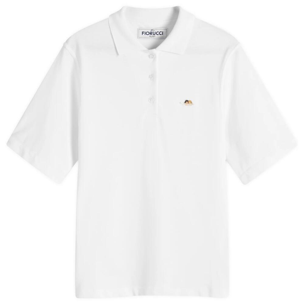 Fiorucci Women's Angel Patch Polo Shirt in White Cover