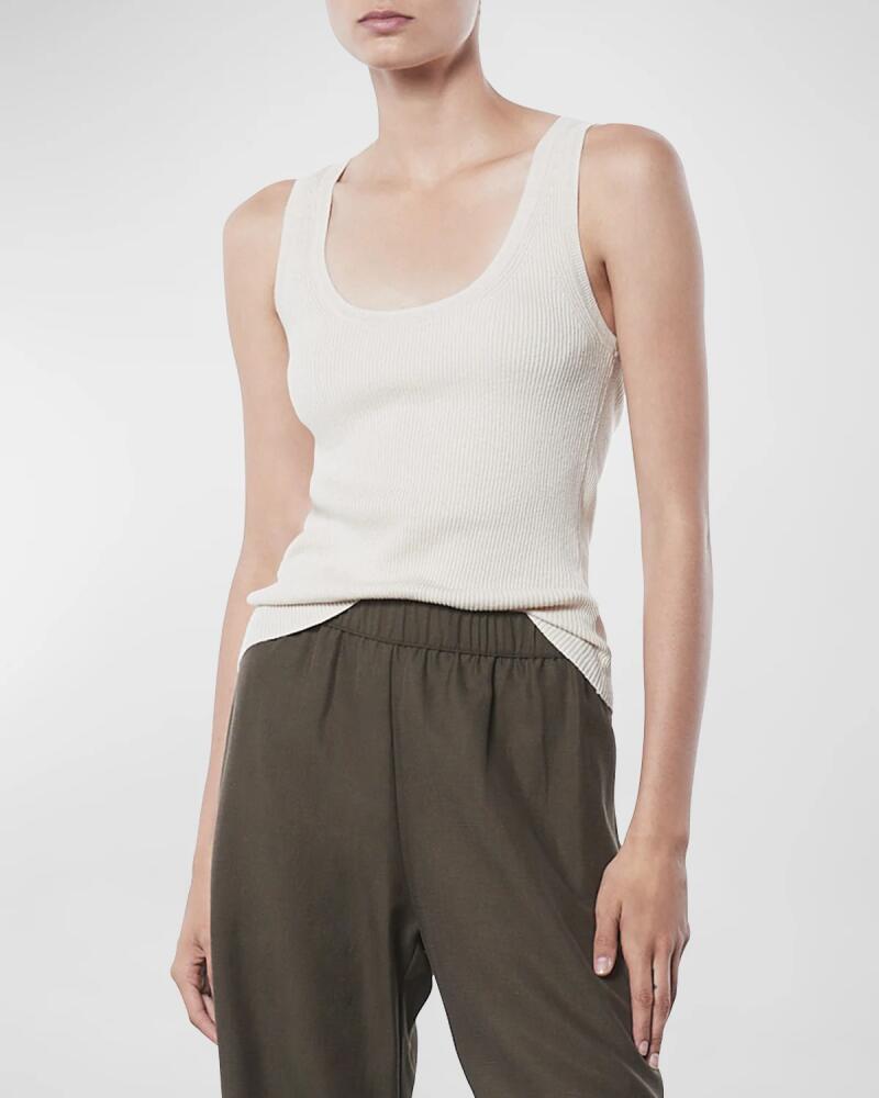 Enza Costa Linen Knit Scoop Tank Top Cover