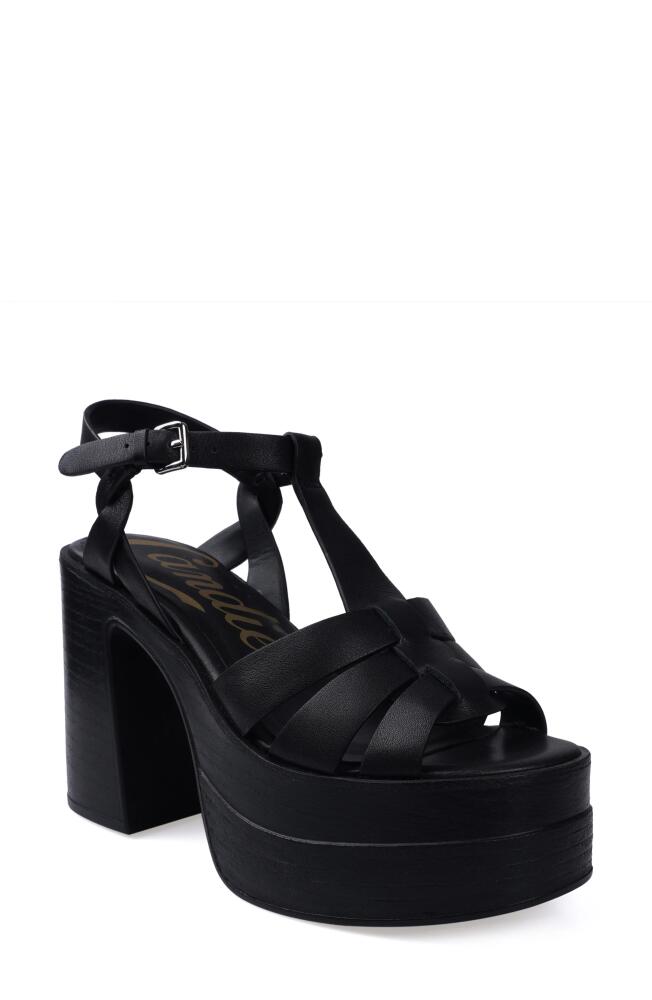 Candie's Arlet Platform Sandal in Black Cover