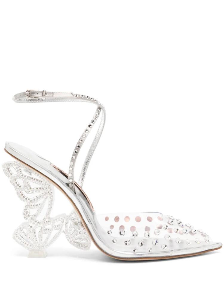 Sophia Webster 100mm Paloma crystal-embellished pumps - Neutrals Cover