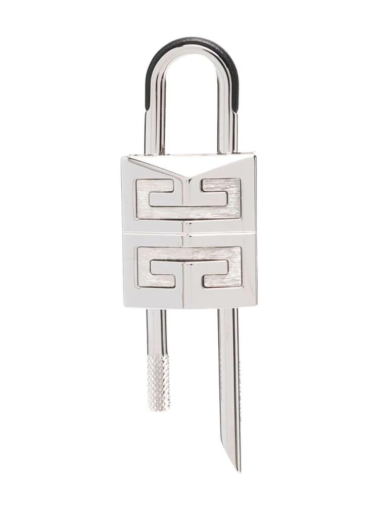 Givenchy engraved-logo padlock keyring - Silver Cover