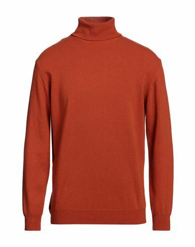 Herman & Sons Man Turtleneck Orange Wool, Cashmere Cover