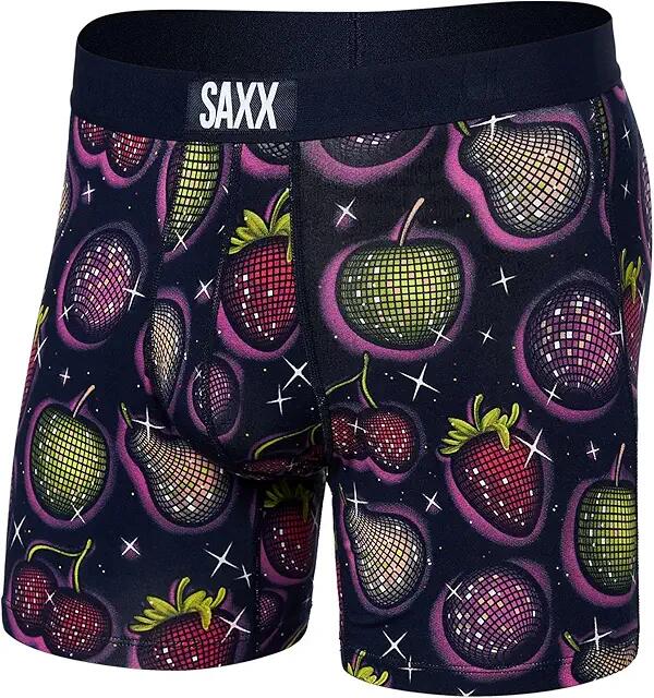 SAXX UNDERWEAR Vibe Super Soft Boxer Brief (Disco Fruit/Maritime Blue) Men's Underwear Cover