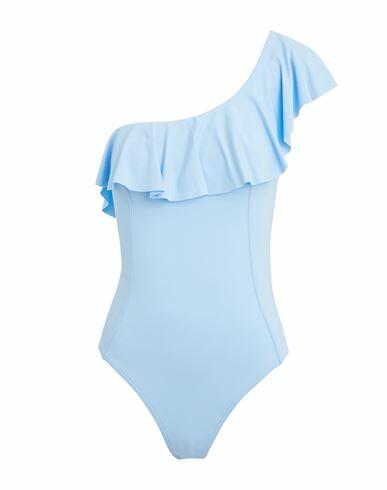 8 By Yoox One Piece Swimsuit Woman One-piece swimsuit Light blue Recycled polyamide, Elastane Cover