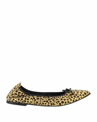 Daniele Ancarani Woman Ballet flats Yellow Leather Cover